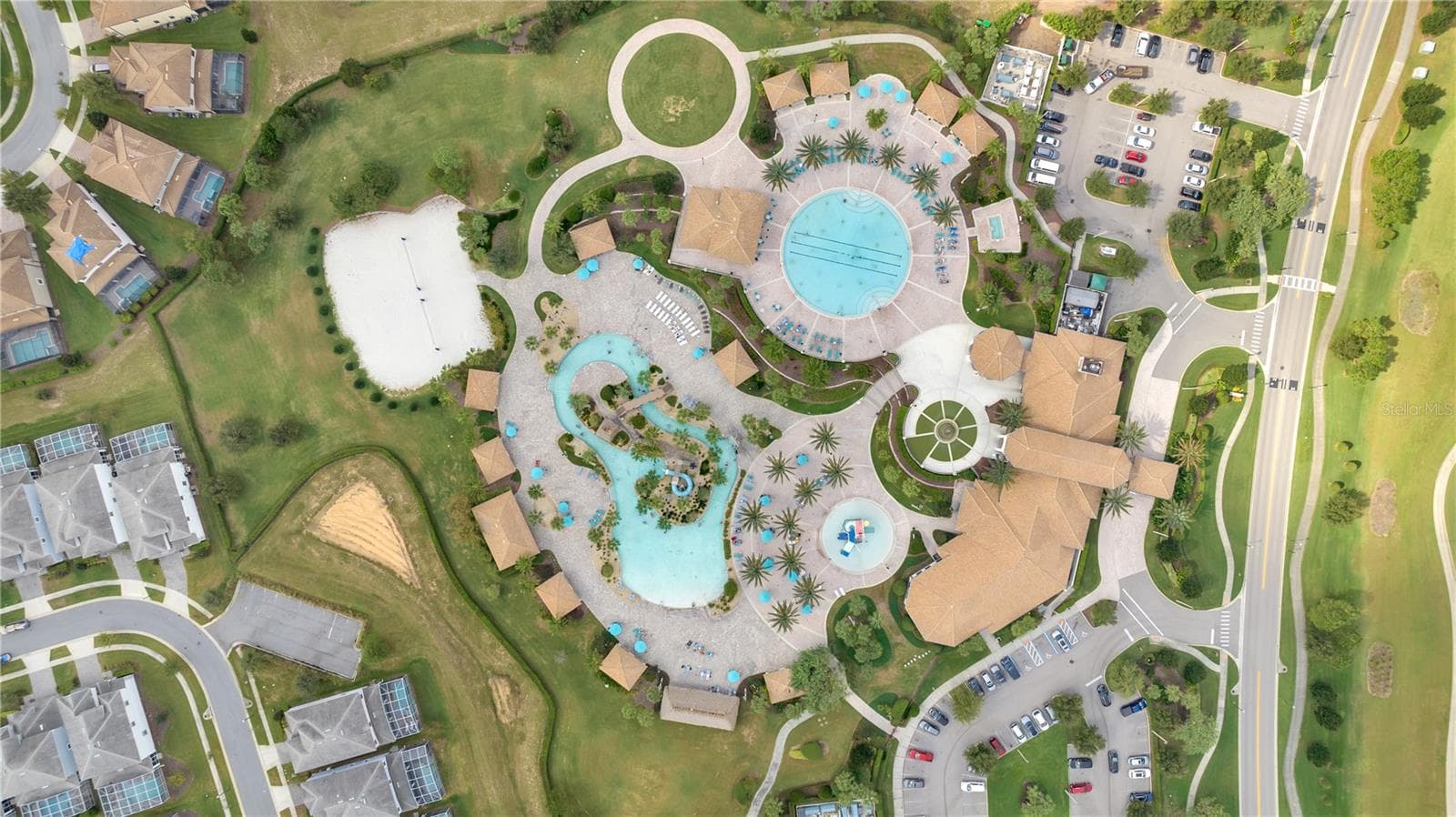 Club House, Pool area from above - 1557 SANDBAGGER DR, DAVENPORT