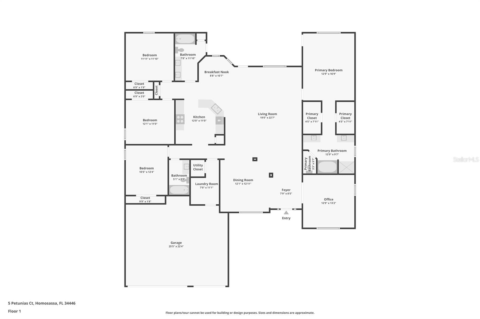 Floorplan - 5 PETUNIAS CT, HOMOSASSA