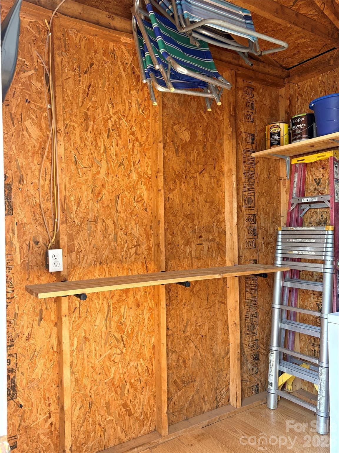 Spacious wired shed for storage - 221 Grand View Drive, New London