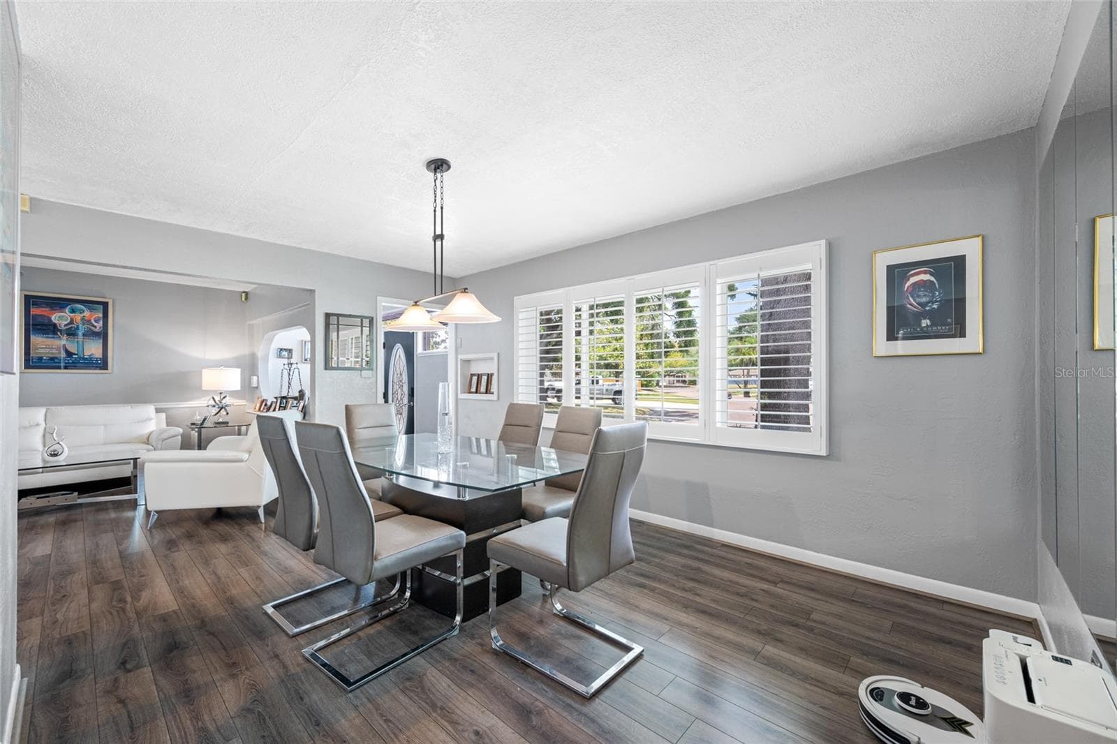 Open concept- Combined Dining/Living room - 8444 8TH WAY N, ST PETERSBURG