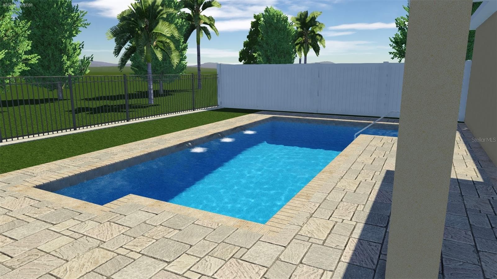 Pool Design - Staged Photo - 4529 SAMANTHA CT, THE VILLAGES