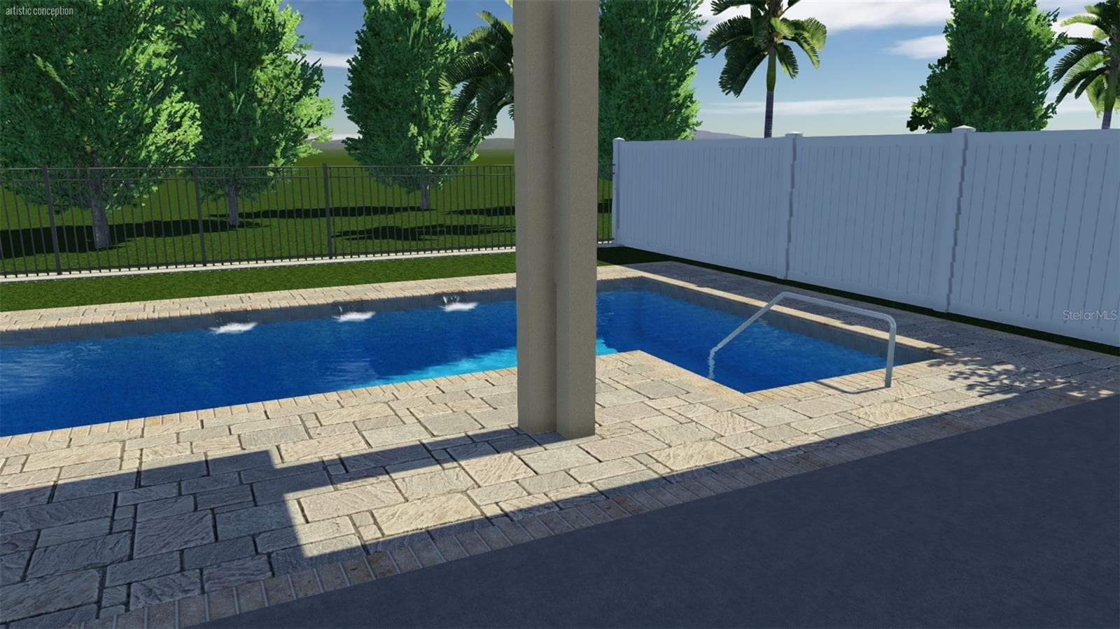 Pool Design - Staged Photo - 4529 SAMANTHA CT, THE VILLAGES