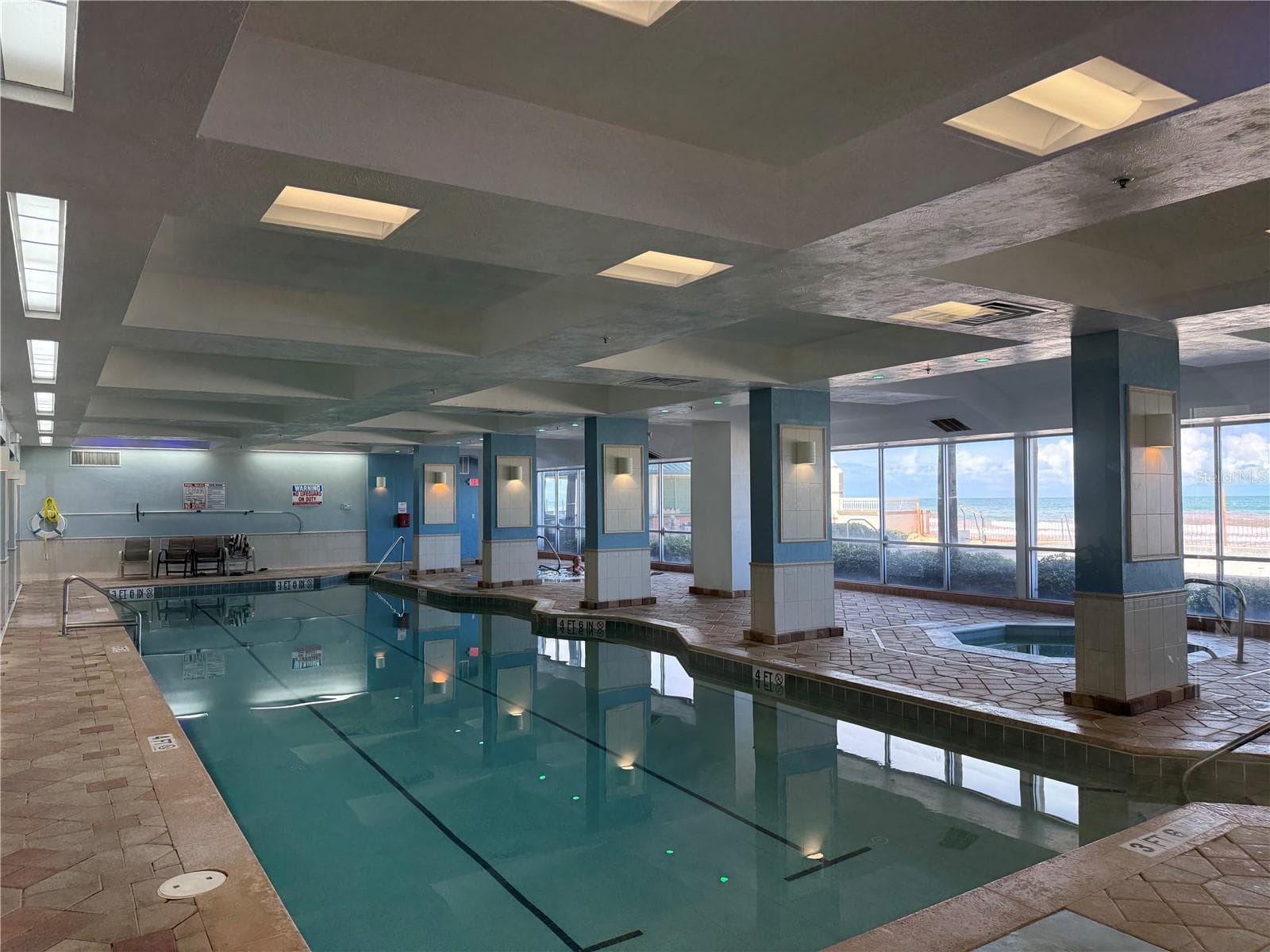 Indoor pool and jacuzzi with ocean views - 2700 N ATLANTIC AVE #509, DAYTONA BEACH