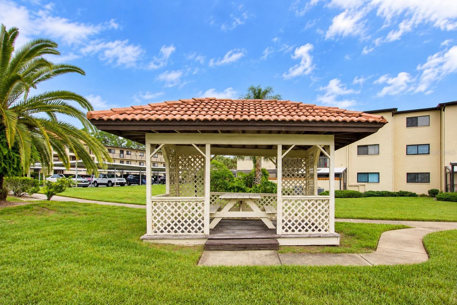 Community gazebo and landscaped grounds. - 2440 WINDING CREEK BLVD #307, CLEARWATER