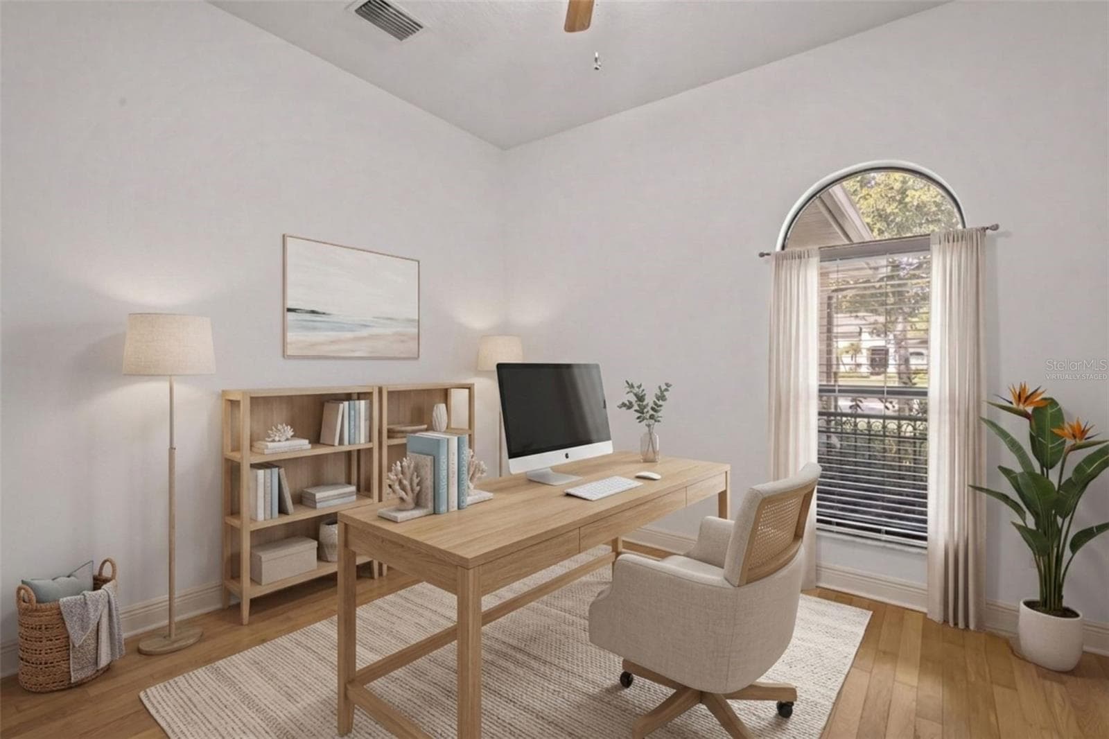 A dedicated office or den provides flexible space for working from home, studying, or relaxing. - virtually staged - 14834 MAN O WAR DR, ODESSA