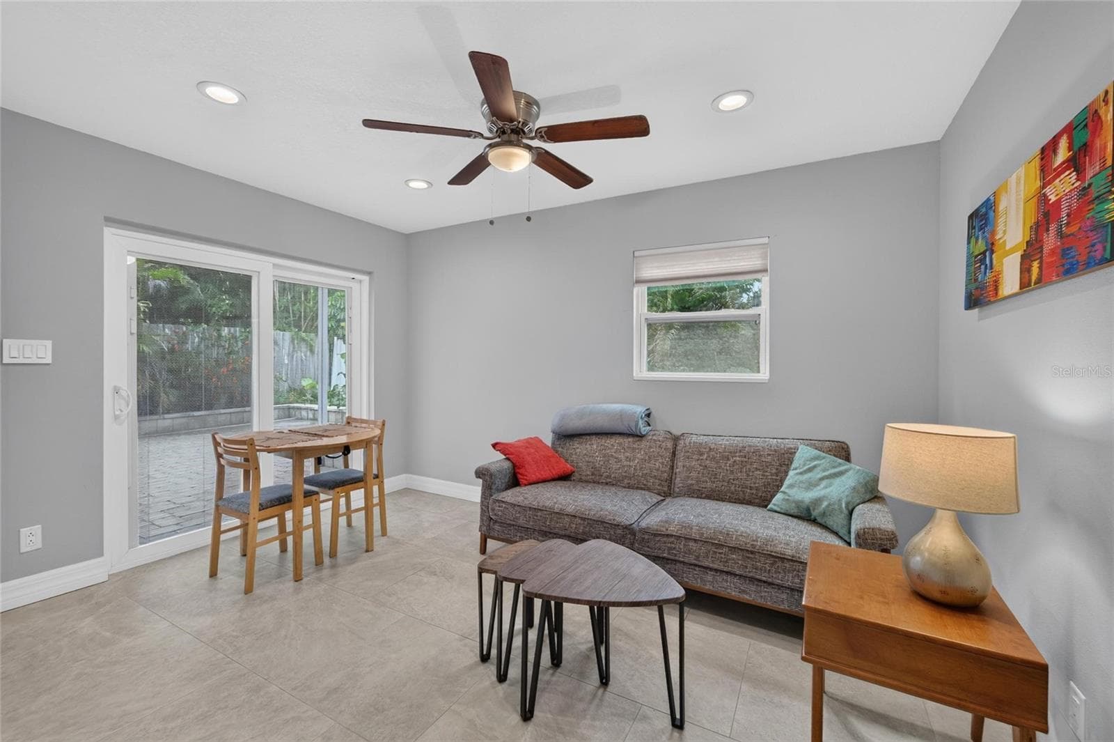 Unit B-couch folds to a Bed - 1236 13TH ST, SARASOTA