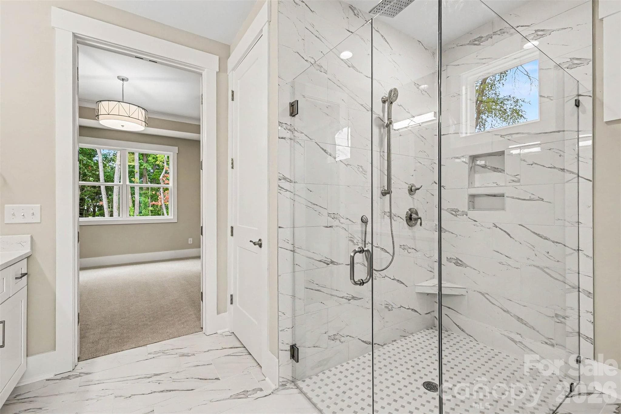 Primary Bath Curbless Shower - Rock Hill