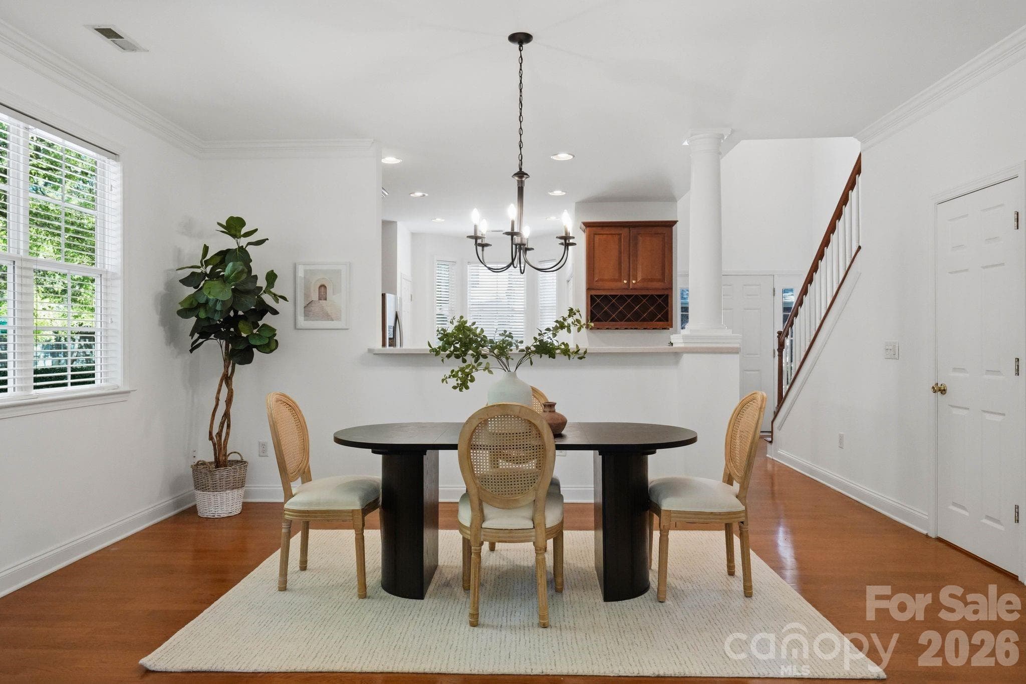 Generously sized dining area with room for a large table and plenty of seating. - 18810 Cloverstone Circle, Cornelius