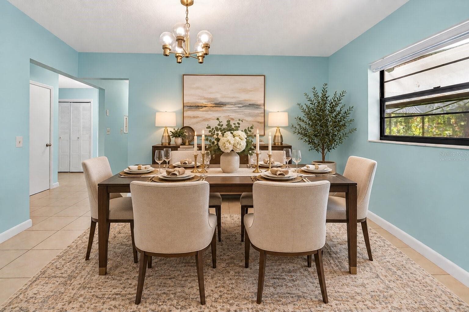 Virtually Staged Dining Room - 3380 BLOSSOM ST, KISSIMMEE