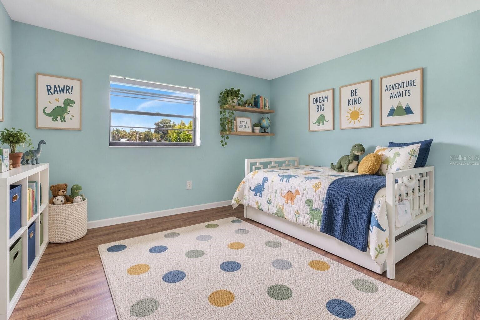 Virtually Staged Bedroom 3 as Kid's Room - 3380 BLOSSOM ST, KISSIMMEE