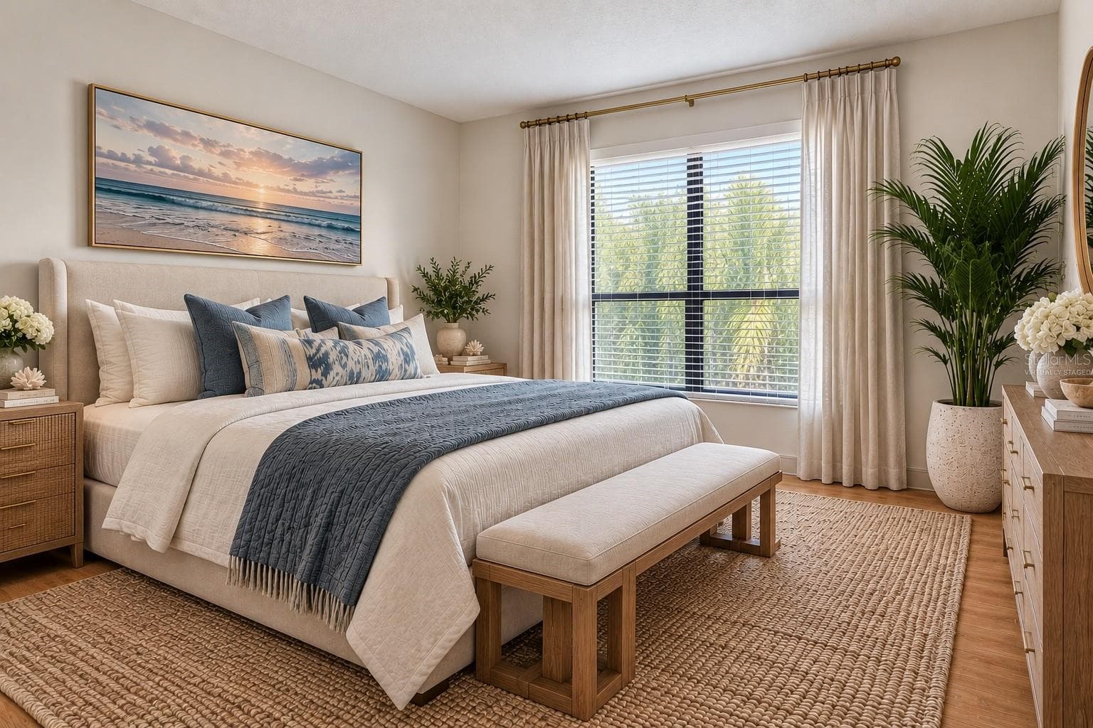 Virtually Staged Secondary Bedroom - 13626 GREENFIELD DR #109, TAMPA