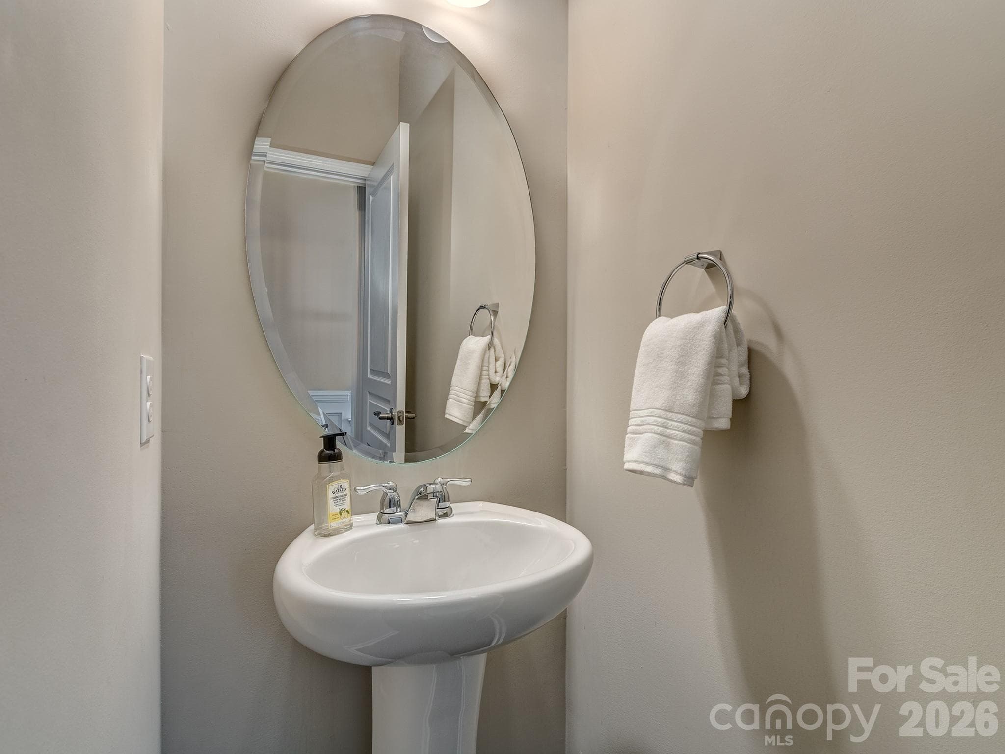 Main level half bath - 3831 Park South Station Boulevard, Charlotte