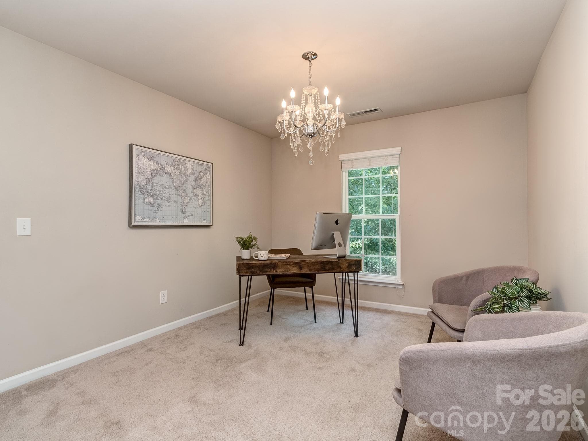 Bedroom 3 on second floor - 3831 Park South Station Boulevard, Charlotte