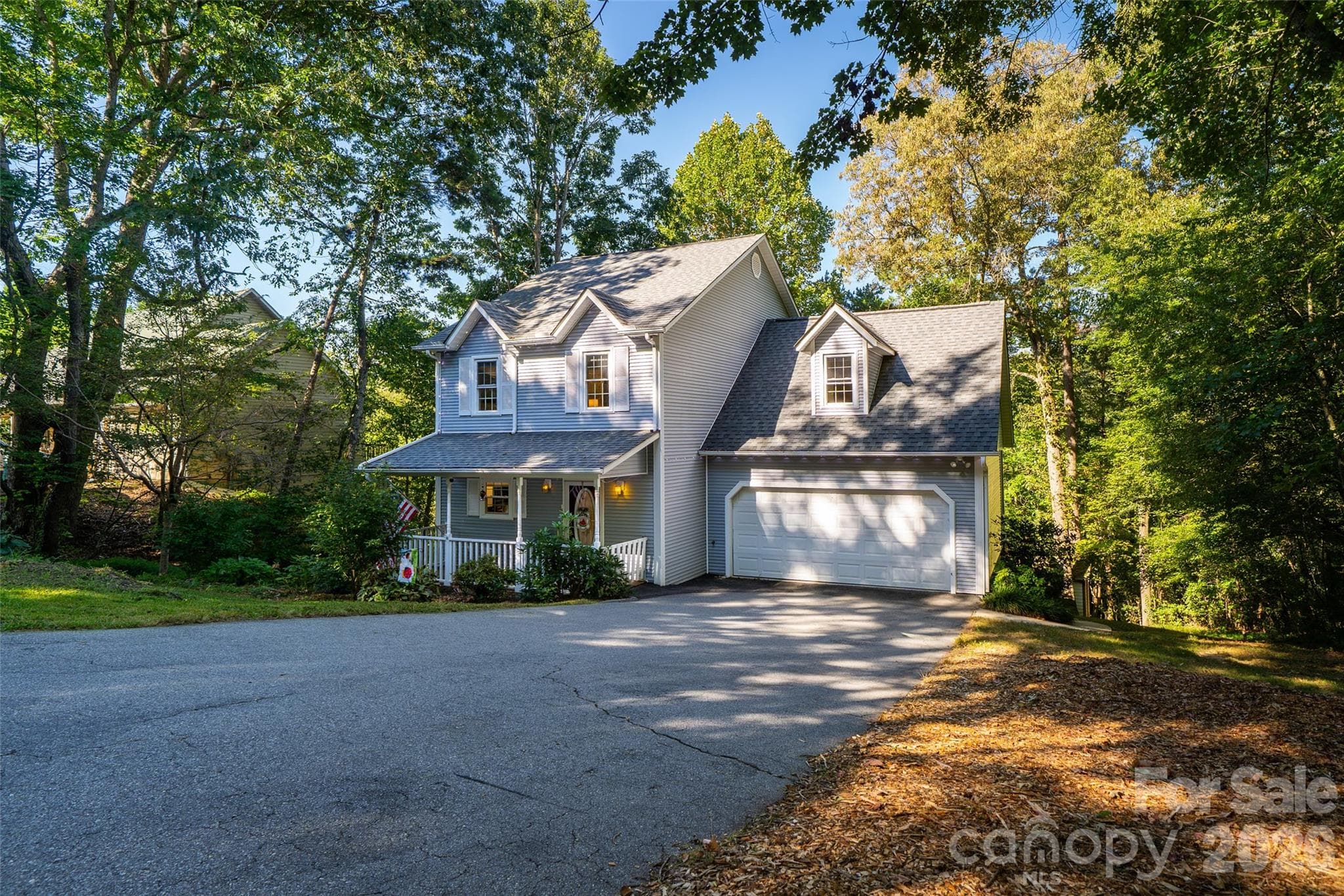 sloped driveway - 18 Friendly Way, Asheville