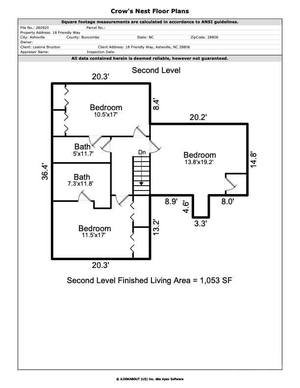 Floor Plan #2 - 18 Friendly Way, Asheville