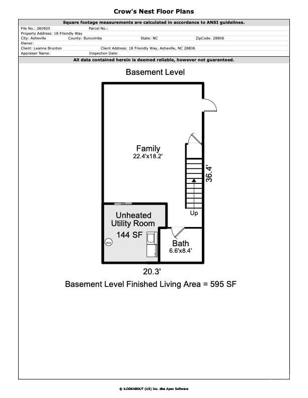 Floor plan #3 - 18 Friendly Way, Asheville