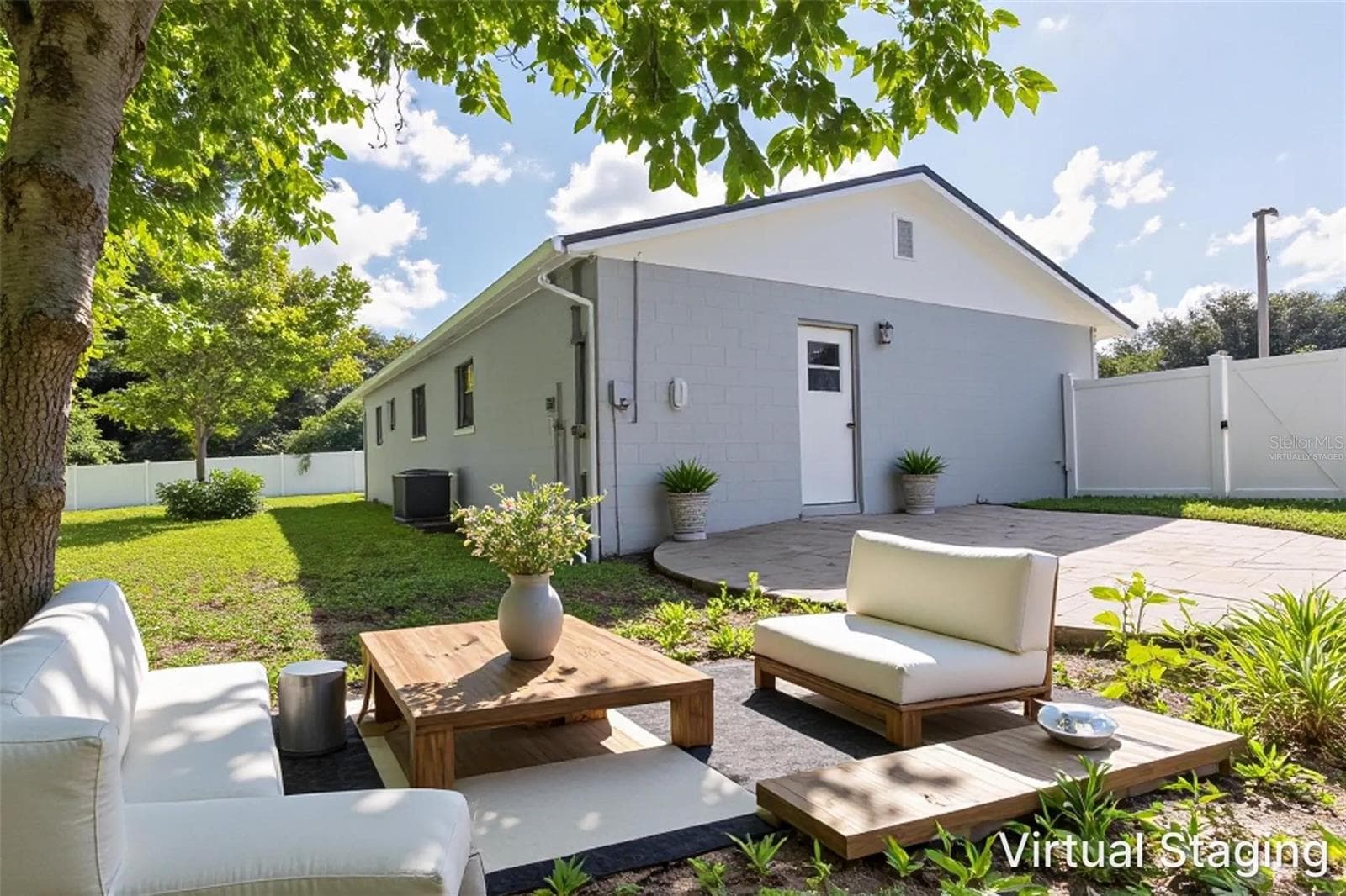 Virtually staged outdoor space - 500 BIRCH CT, ALTAMONTE SPRINGS