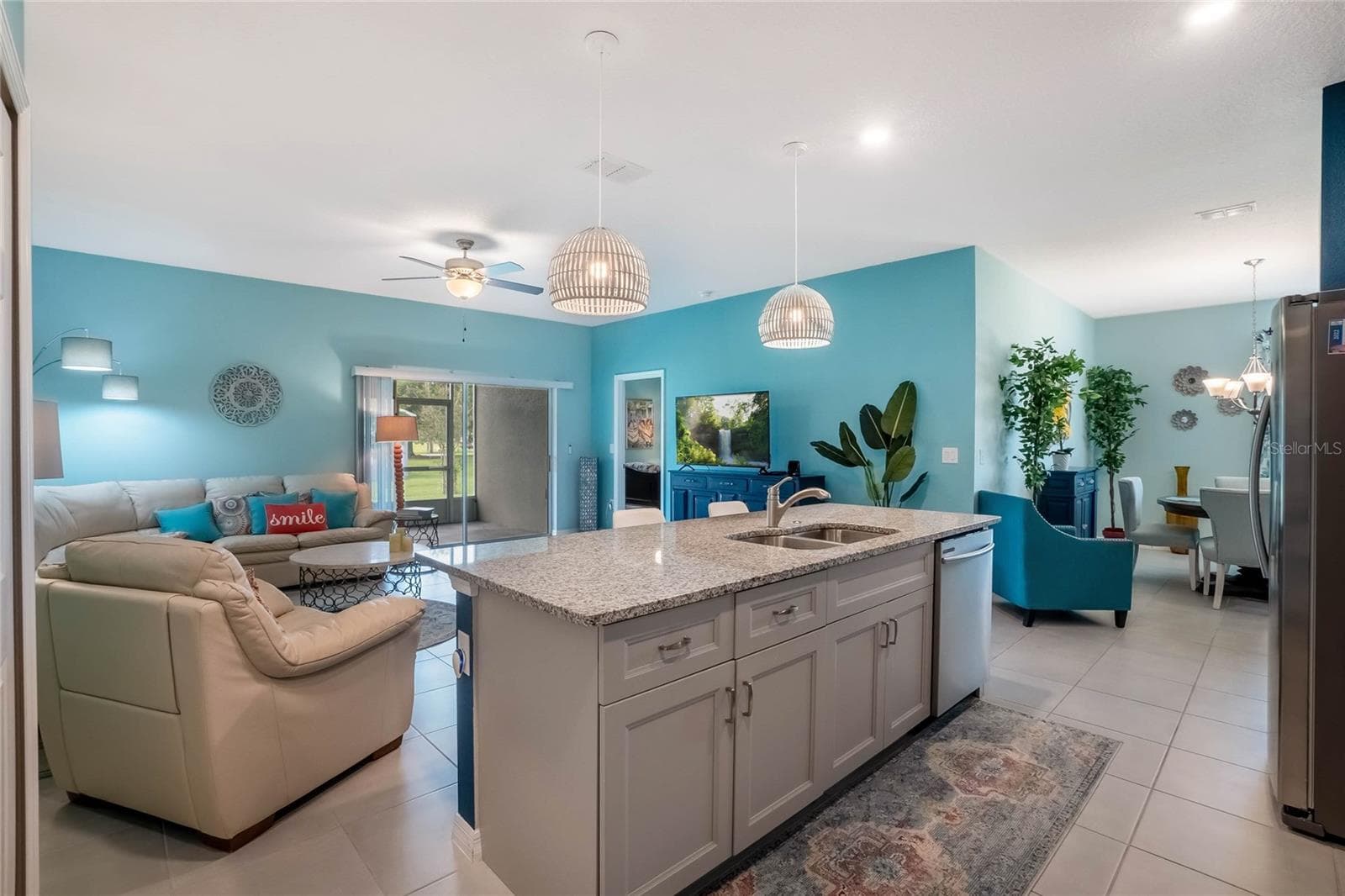 View of the kitchen, great room, dining room - 4400 BEDFORD WAY, LEESBURG