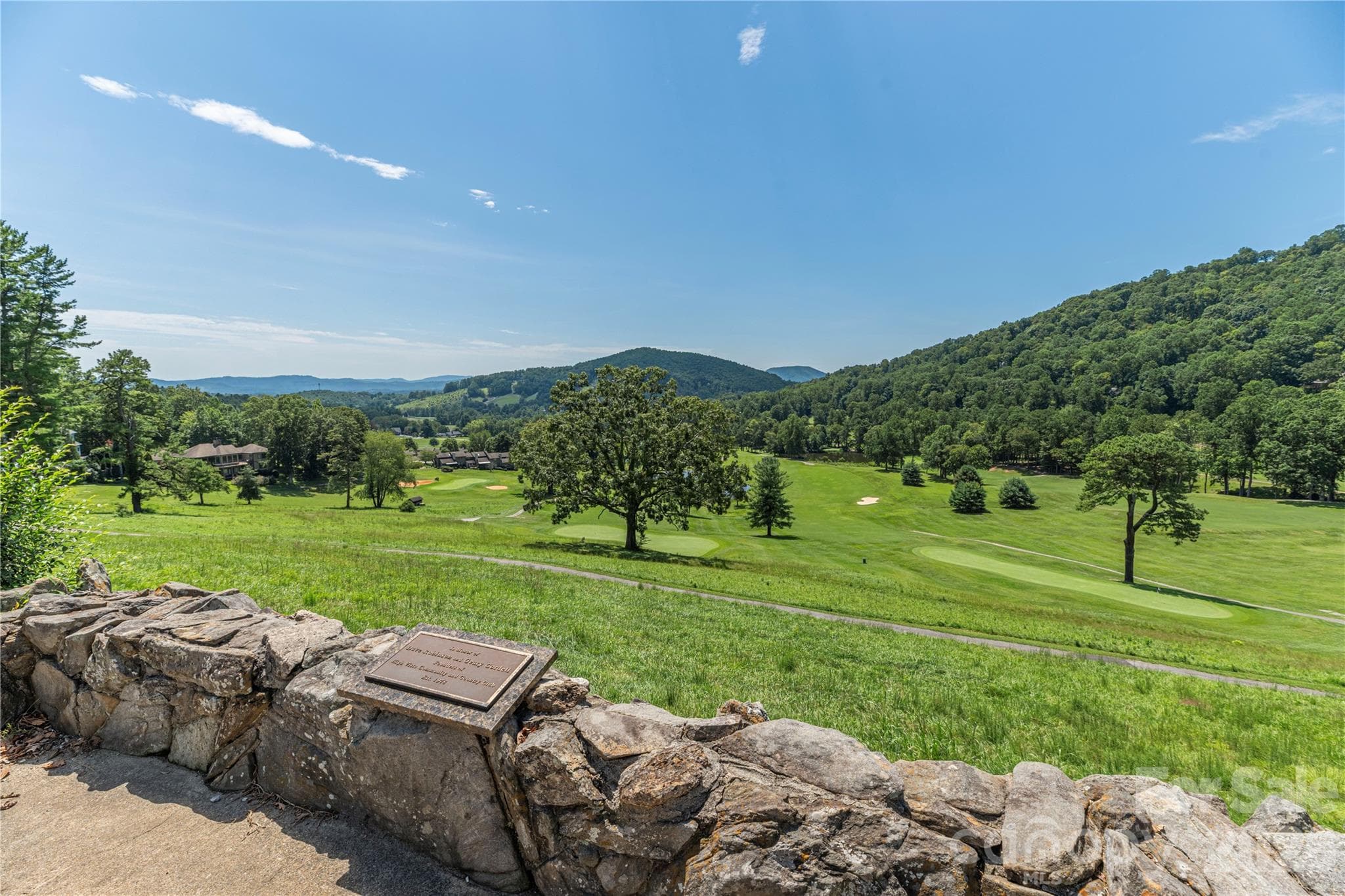 Beautiful view from the clubhouse terrace - 116 Ivy Road, Mills River