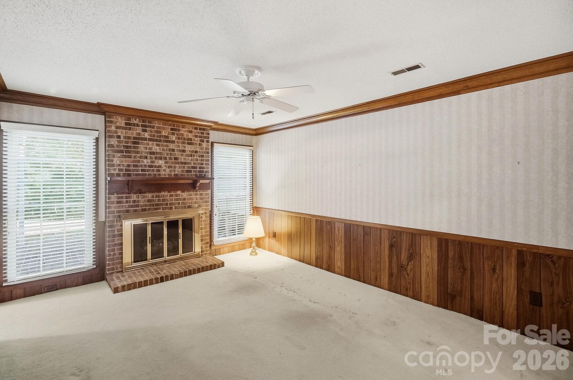 Den w/fireplace - 4218 Woodglen Lane, Charlotte