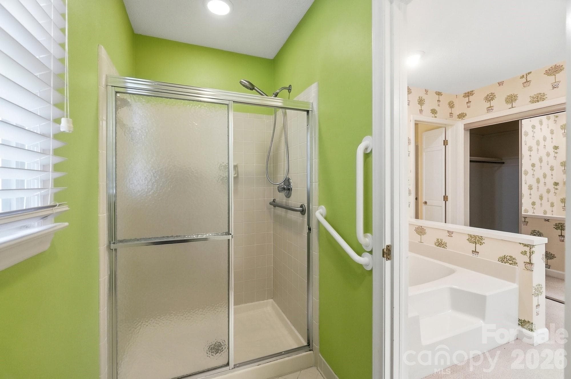 Primary Bathroom Standup Shower - 4218 Woodglen Lane, Charlotte