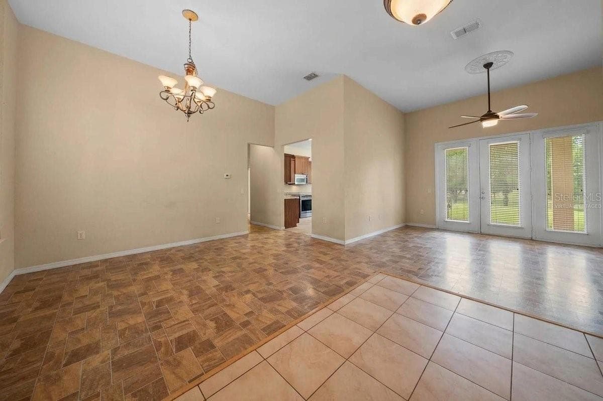 Foyer/Living/DiningVirtually Staged - 6310 SE 96TH ST, BELLEVIEW