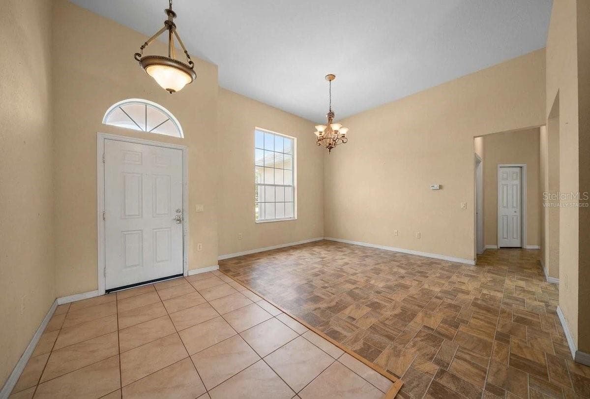 Foyer/DiningVirtually Staged - 6310 SE 96TH ST, BELLEVIEW