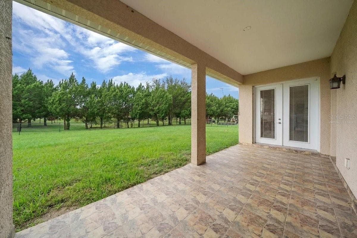 Back PatioVirtually Staged - 6310 SE 96TH ST, BELLEVIEW