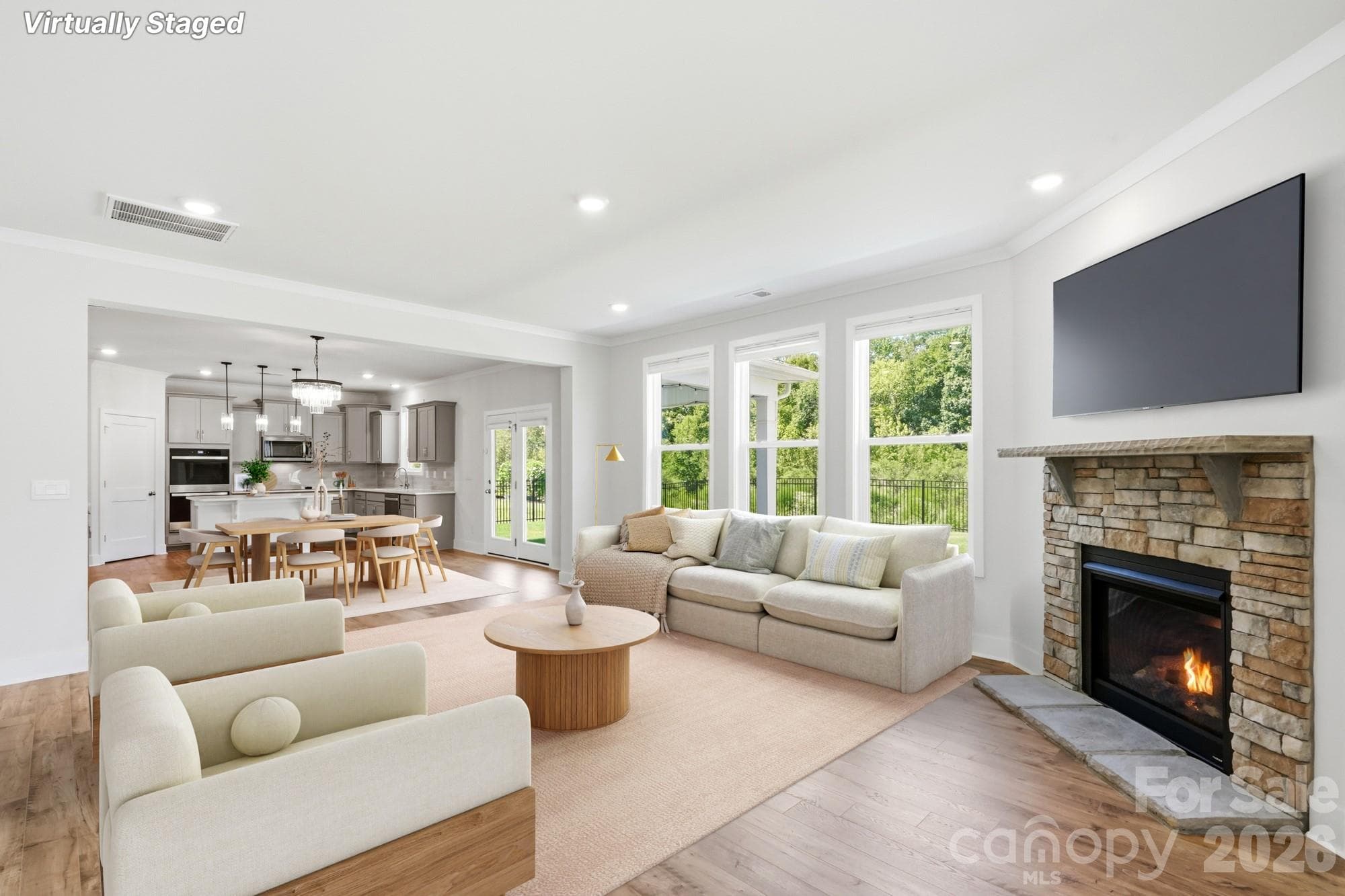 Stone Fireplace - 1060 Merganser Way, Indian Trail