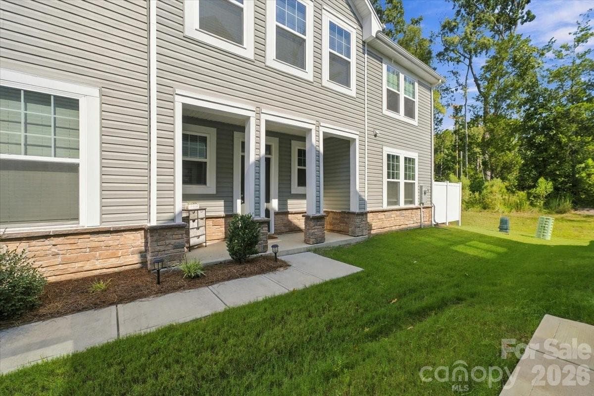 side entry to home - 8036 Overmeadow Lane, Charlotte