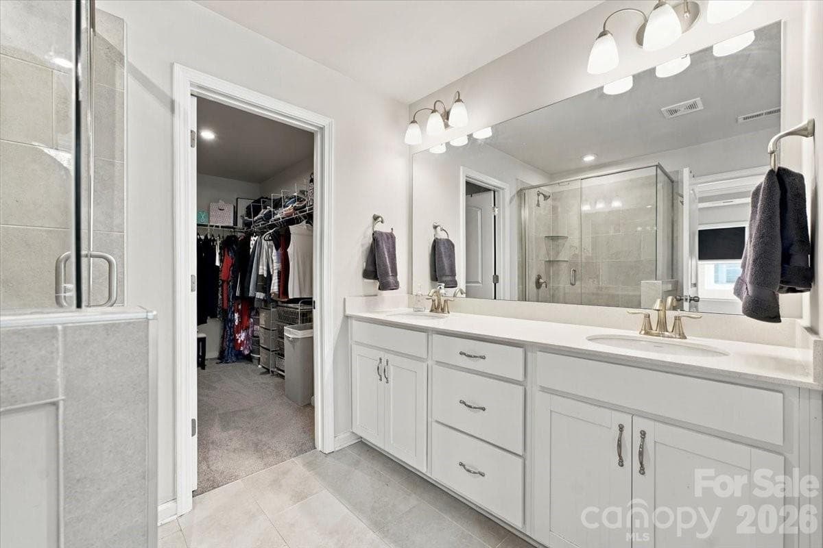 primary bathroom - 8036 Overmeadow Lane, Charlotte