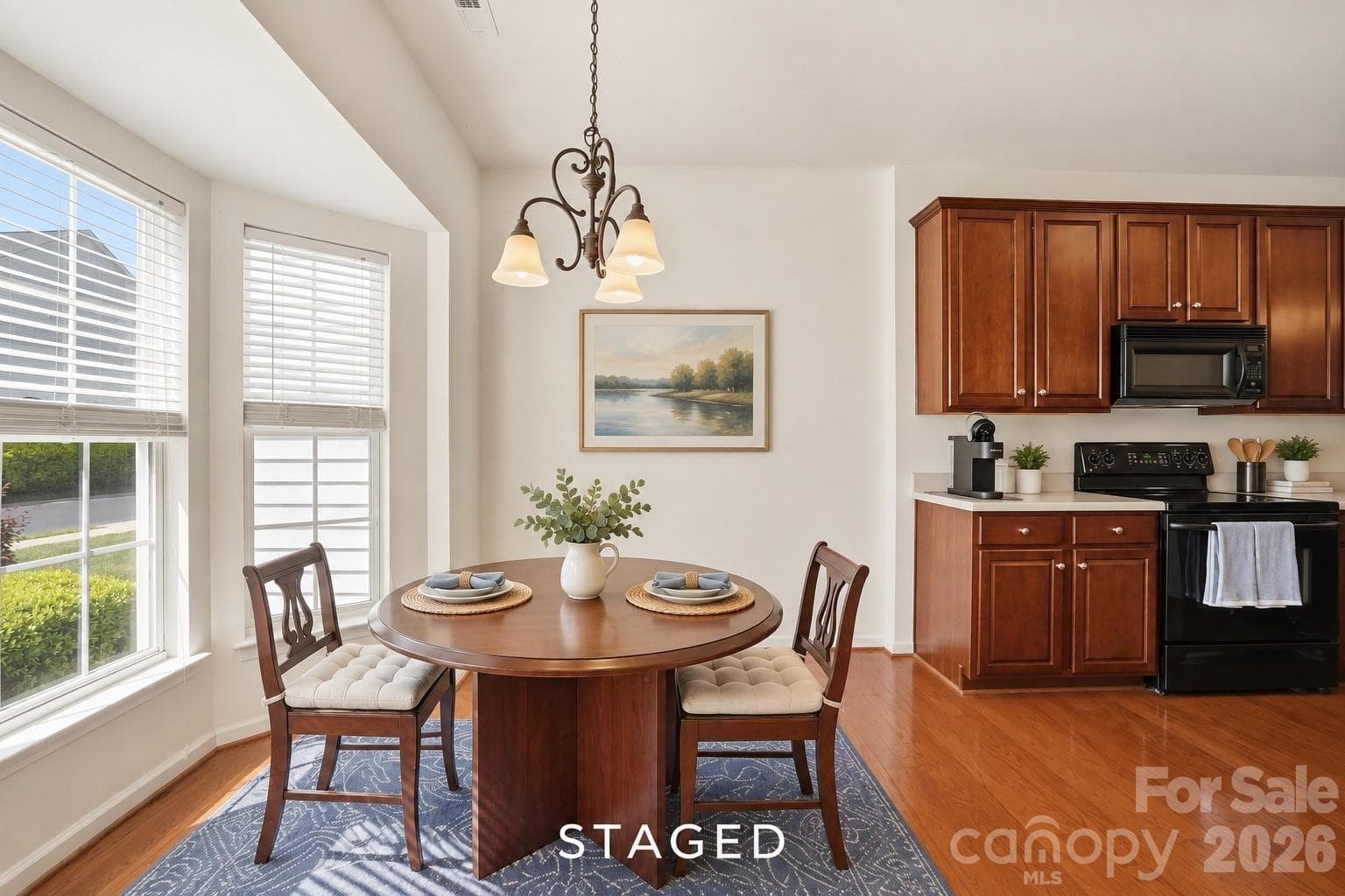 Staged breakfast nook - 225 Horizon Circle, Rock Hill