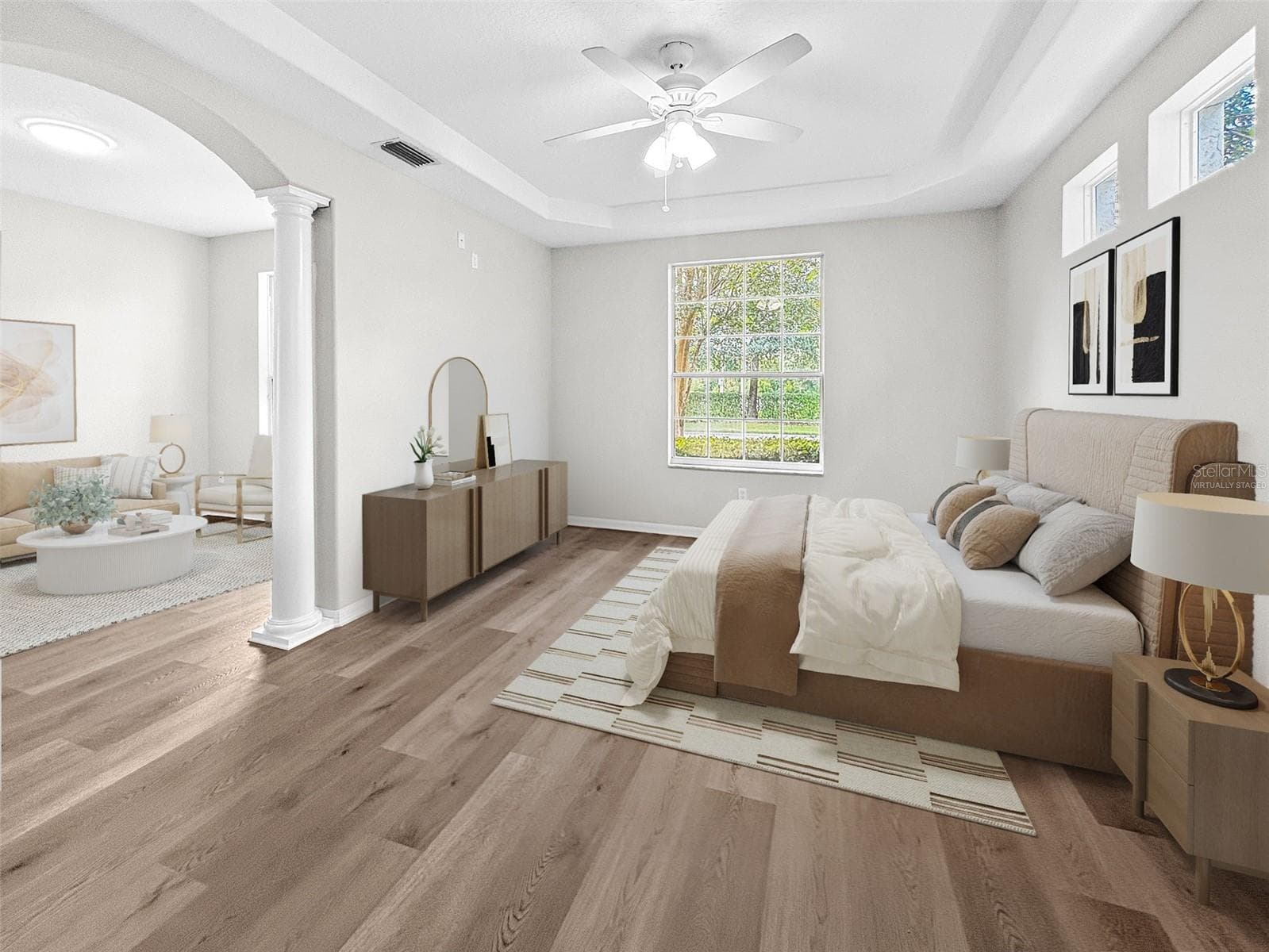 Virtually stagedPrimary Bedroom - 17912 HAVENVIEW LN, LUTZ