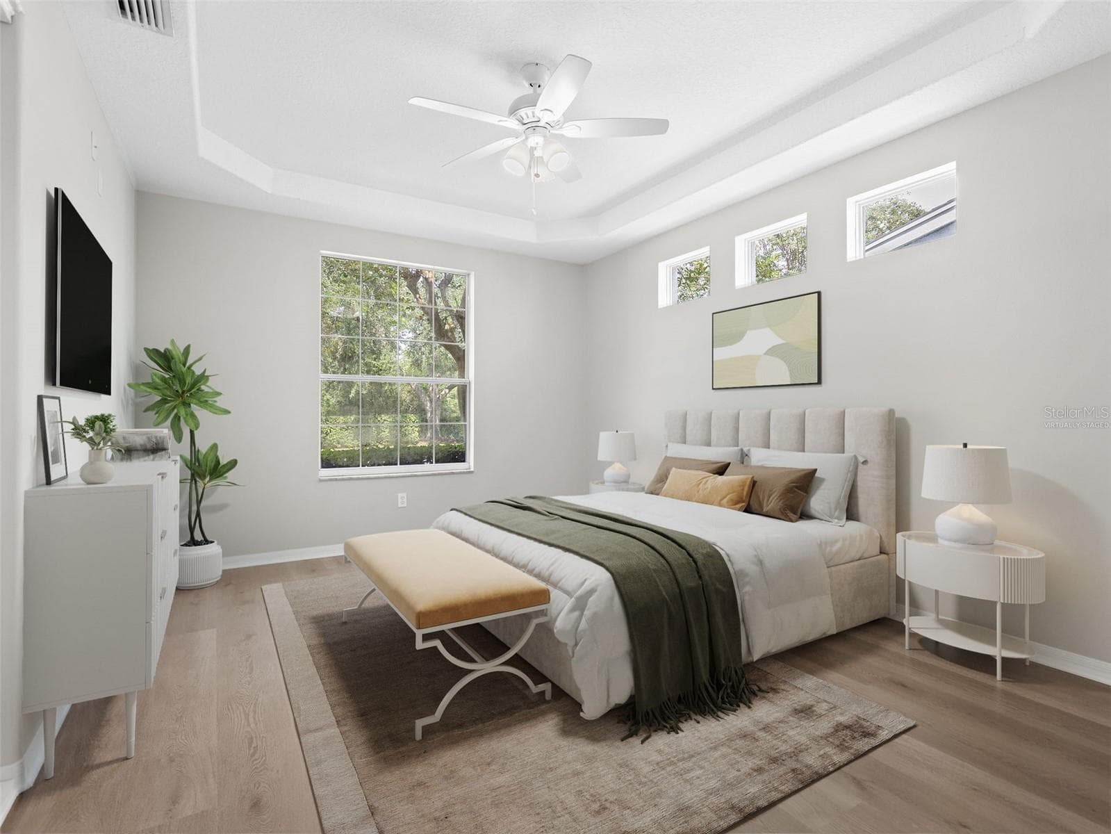 Virtually stagedPrimary Bedroom - 17912 HAVENVIEW LN, LUTZ