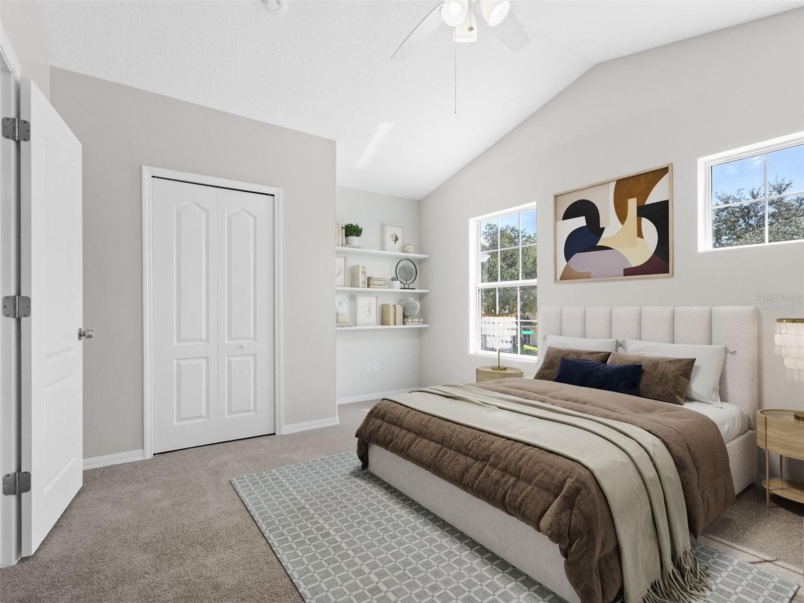 Virtually stagedUpstairs bedroom - 17912 HAVENVIEW LN, LUTZ