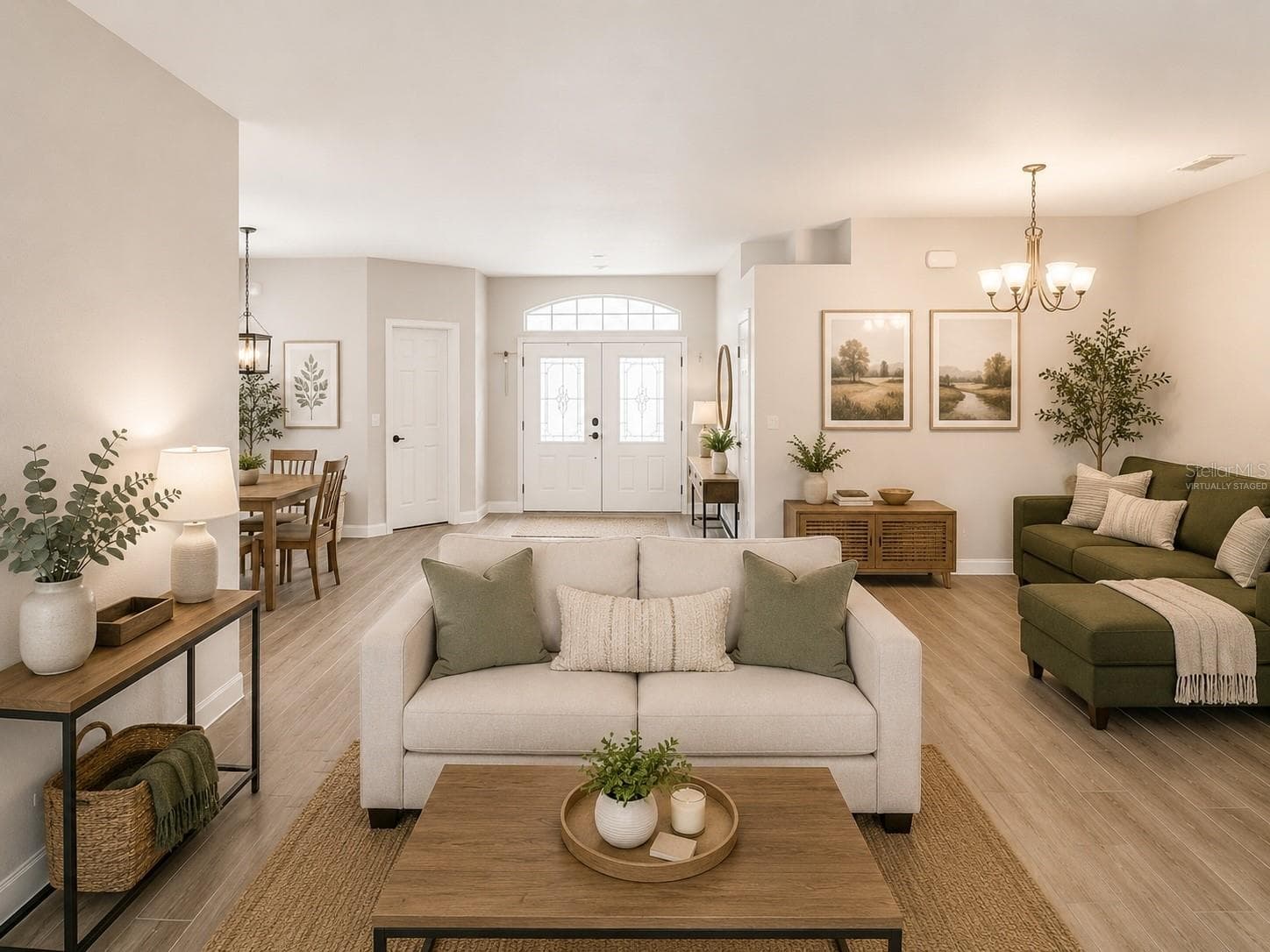 Virtually Staged Living Area - 3339 PEARLY DR, LAKELAND