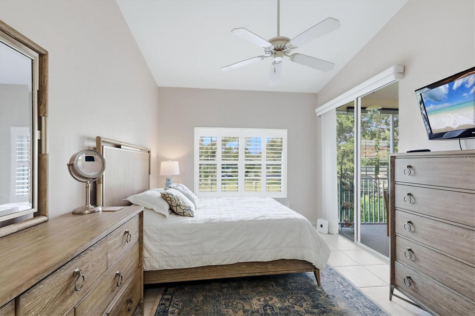 Sliding door access to the Lanai from the Master Bedroom. - 4256 CENTRAL SARASOTA PKWY #325, SARASOTA