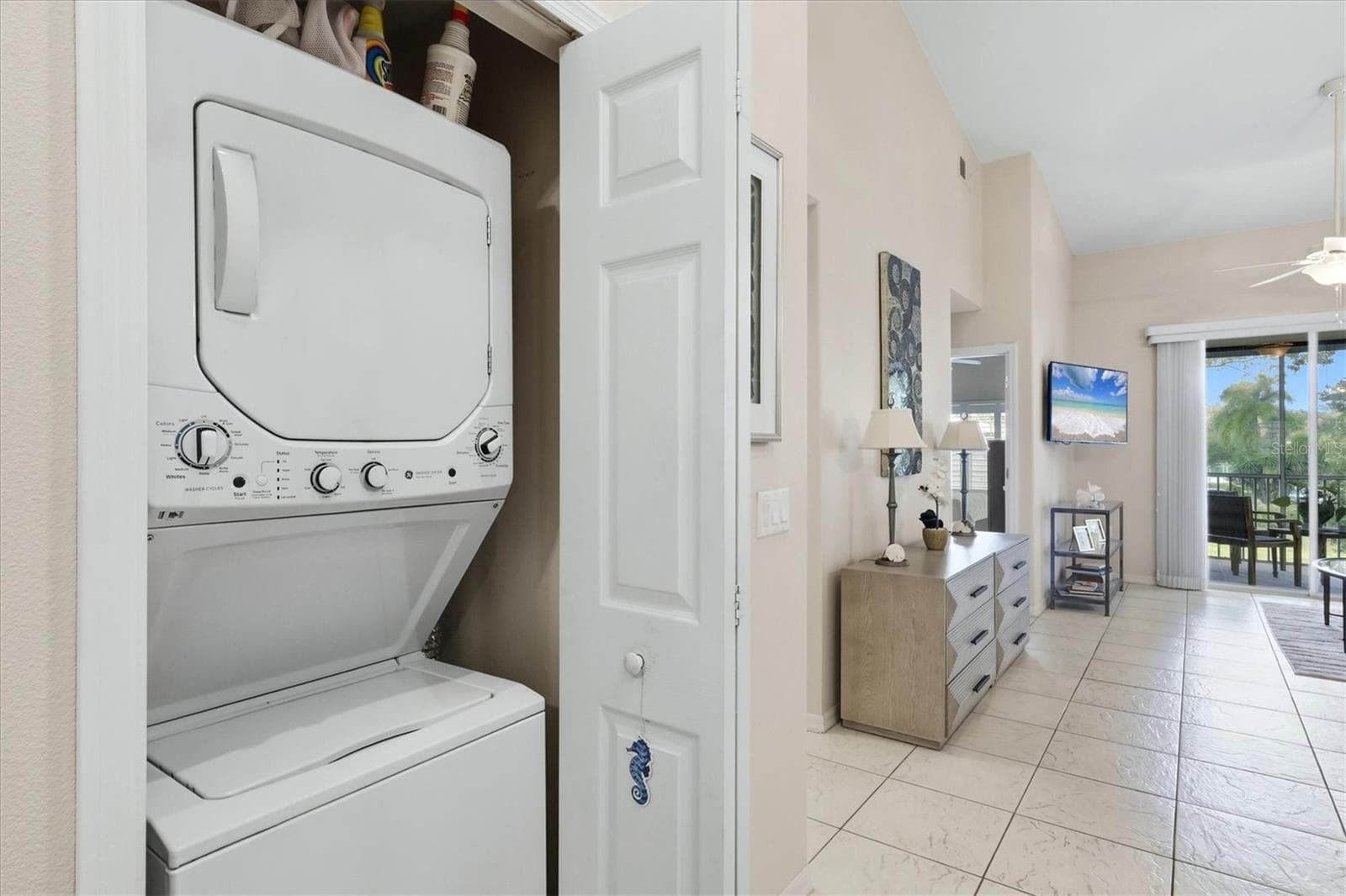 Stacked Washer and Dryer. - 4256 CENTRAL SARASOTA PKWY #325, SARASOTA