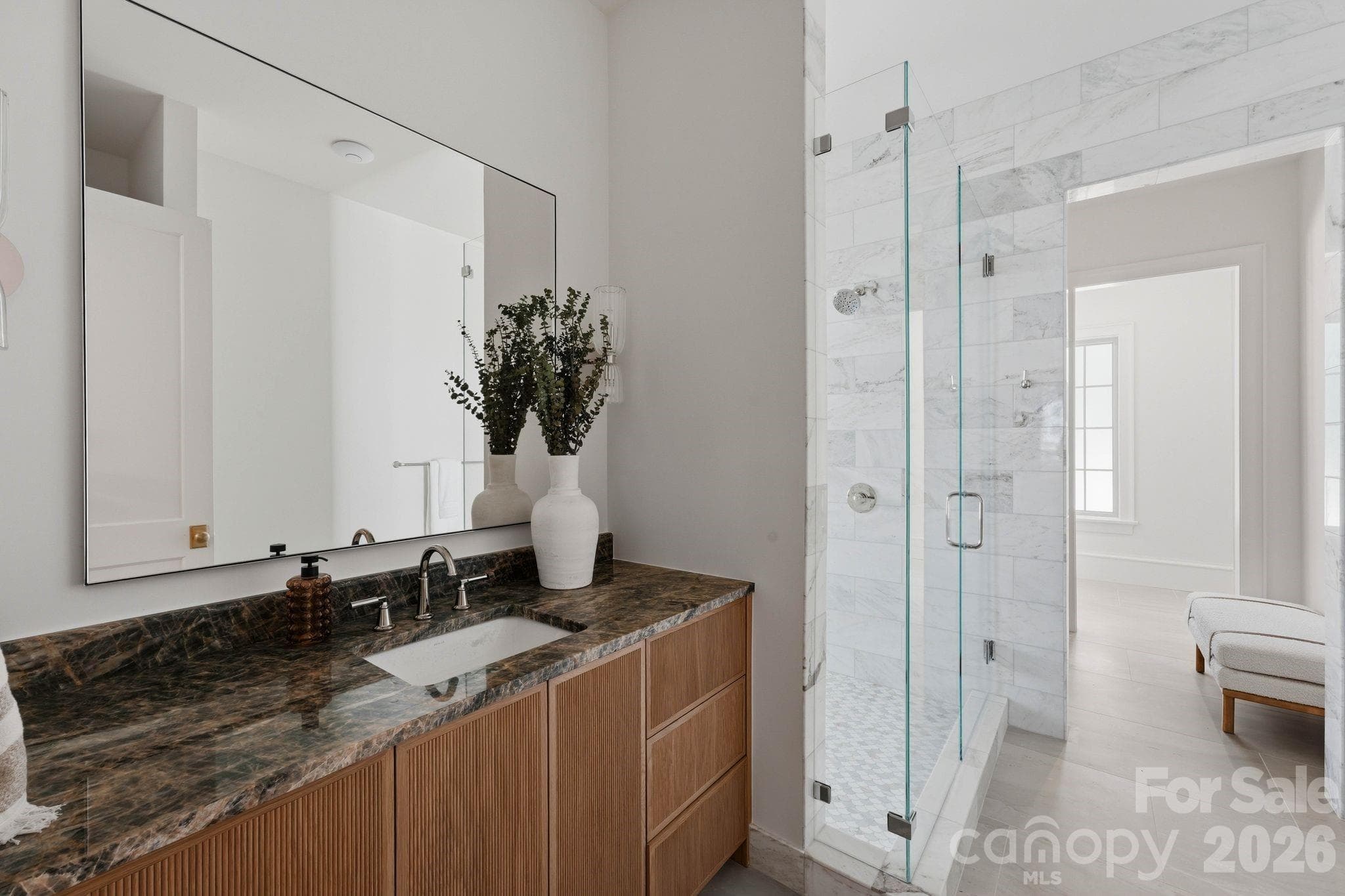 Primary Bath Dual Vanities - 110 Hunter Lane, Charlotte