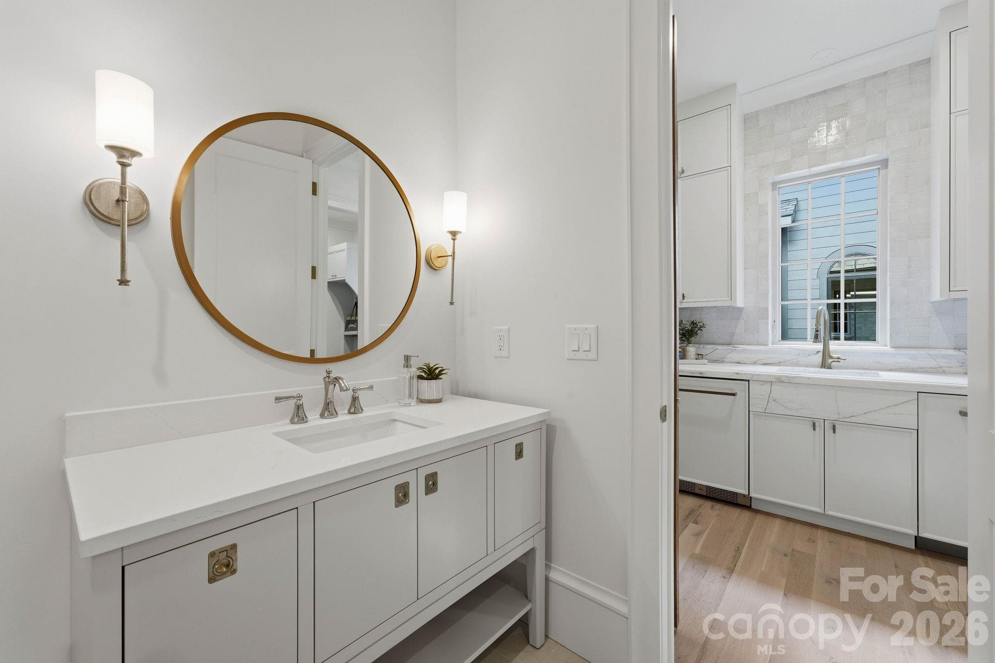 1st Floor Full Bath Vanity - Entry to the Scullery to right - 110 Hunter Lane, Charlotte