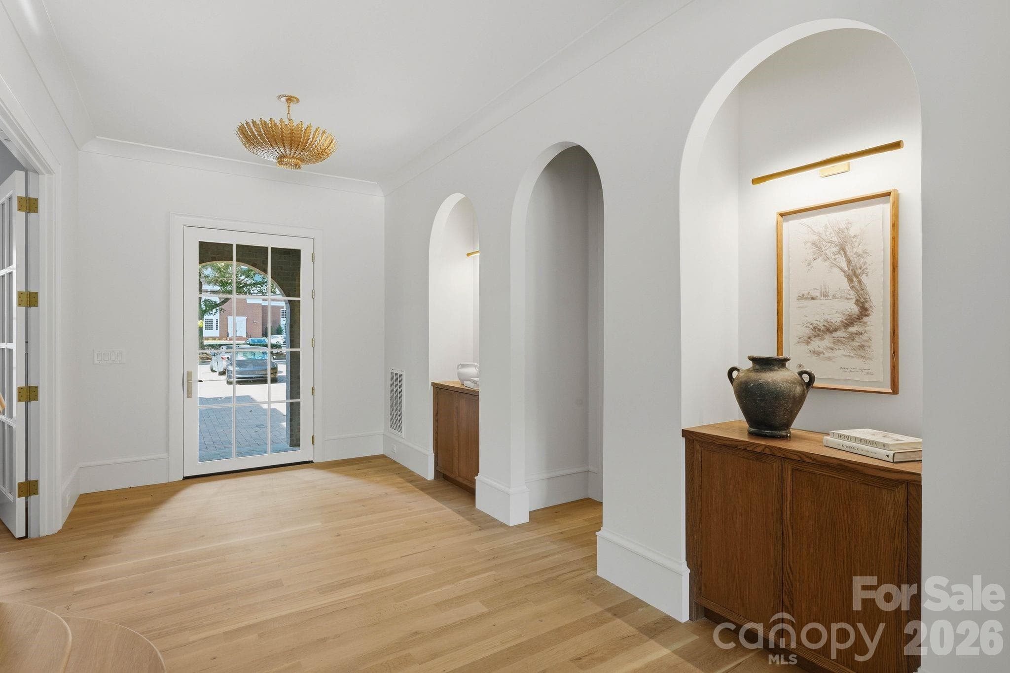 Front Entry - Foyer - Custom Inlay Cabinets - 110 Hunter Lane, Charlotte