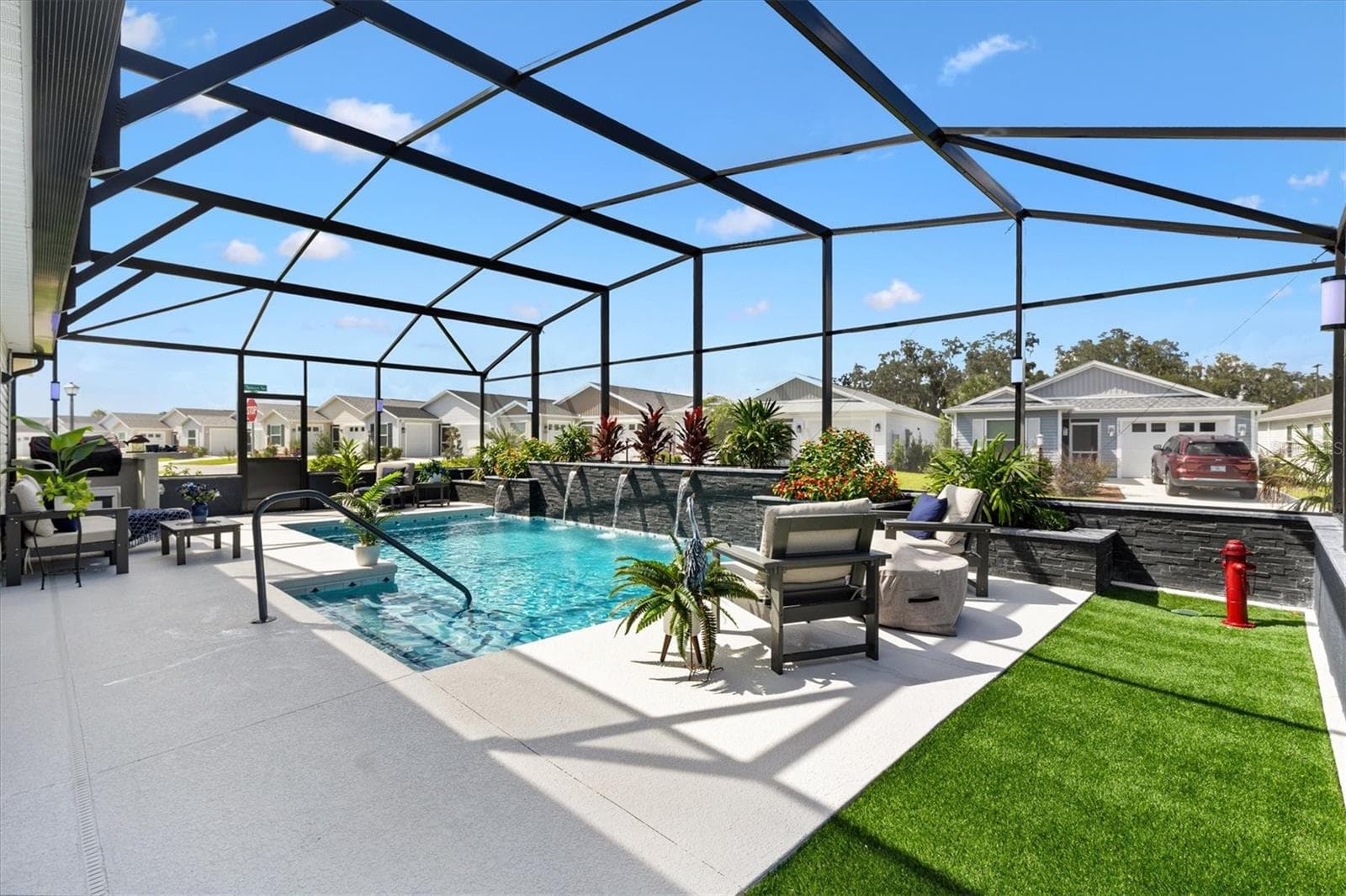 Salt Water Pool with Outdoor Kitchen - 7253 TELFORT TER, THE VILLAGES