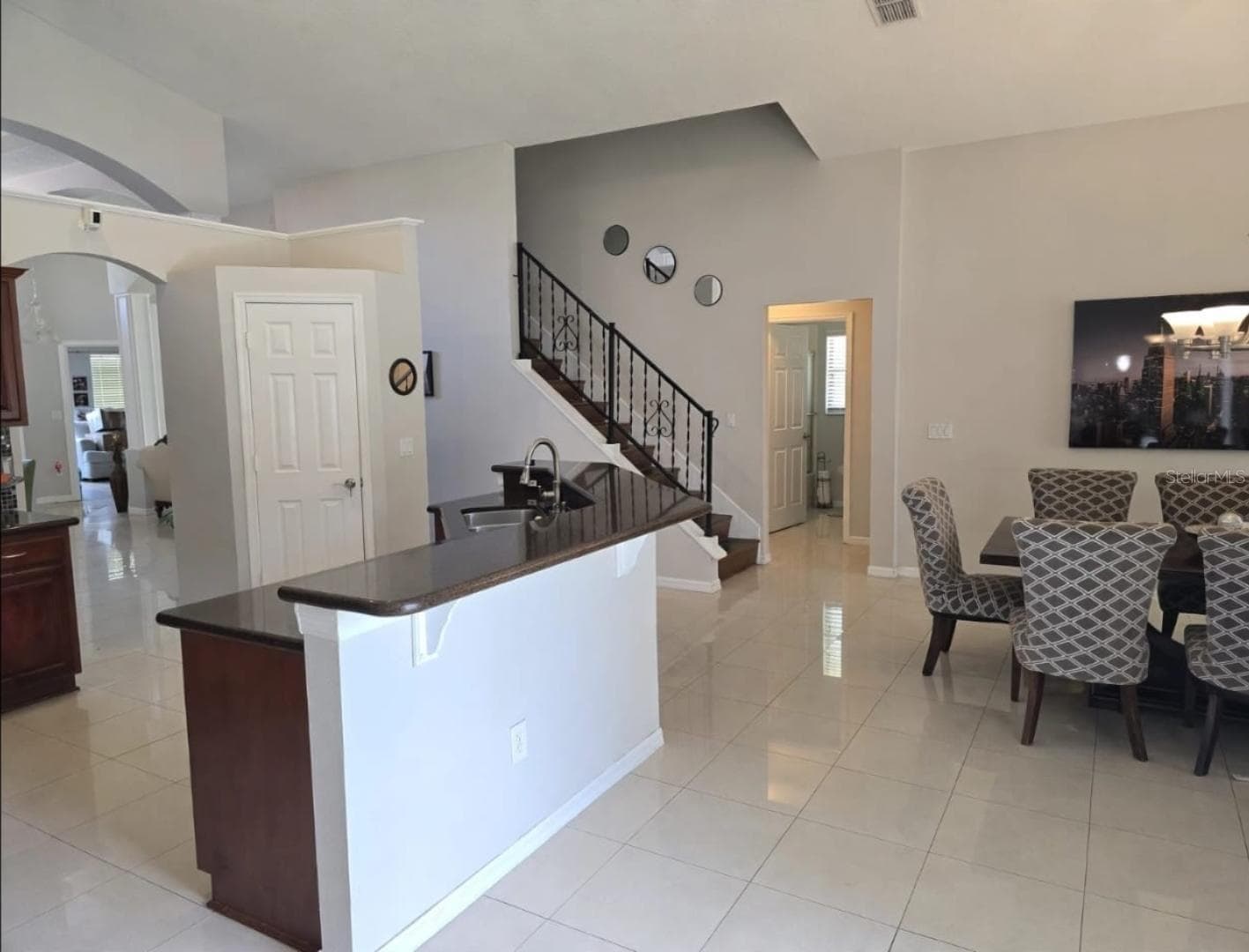 Kitchen to upstairs - 1651 RIVER BIRCH AVE, OVIEDO