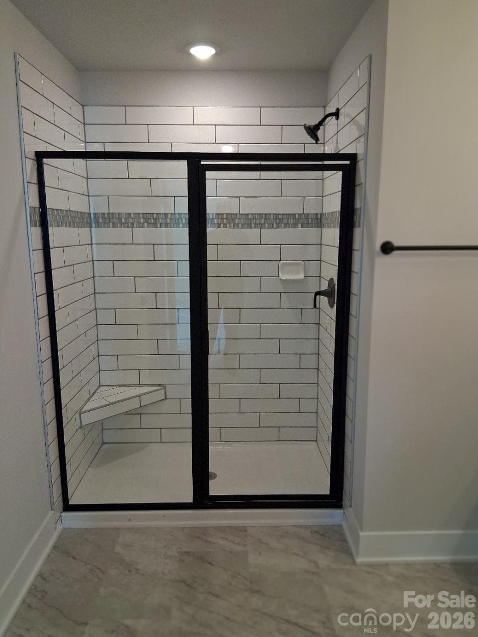 Shower in Primary Suite - 721 Inwood Hill Drive, Gastonia