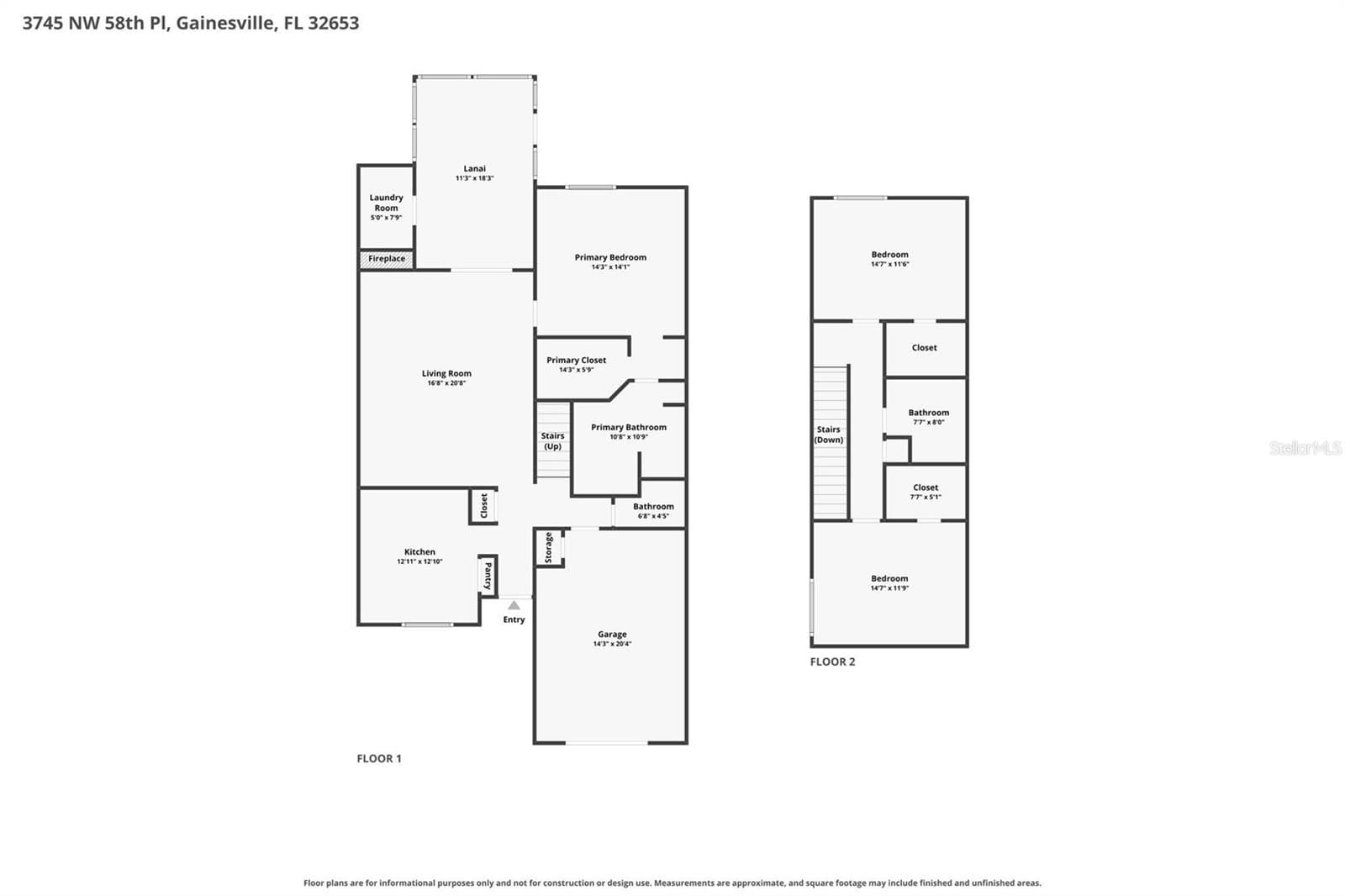 Floor plan - 3745 NW 58TH PL, GAINESVILLE