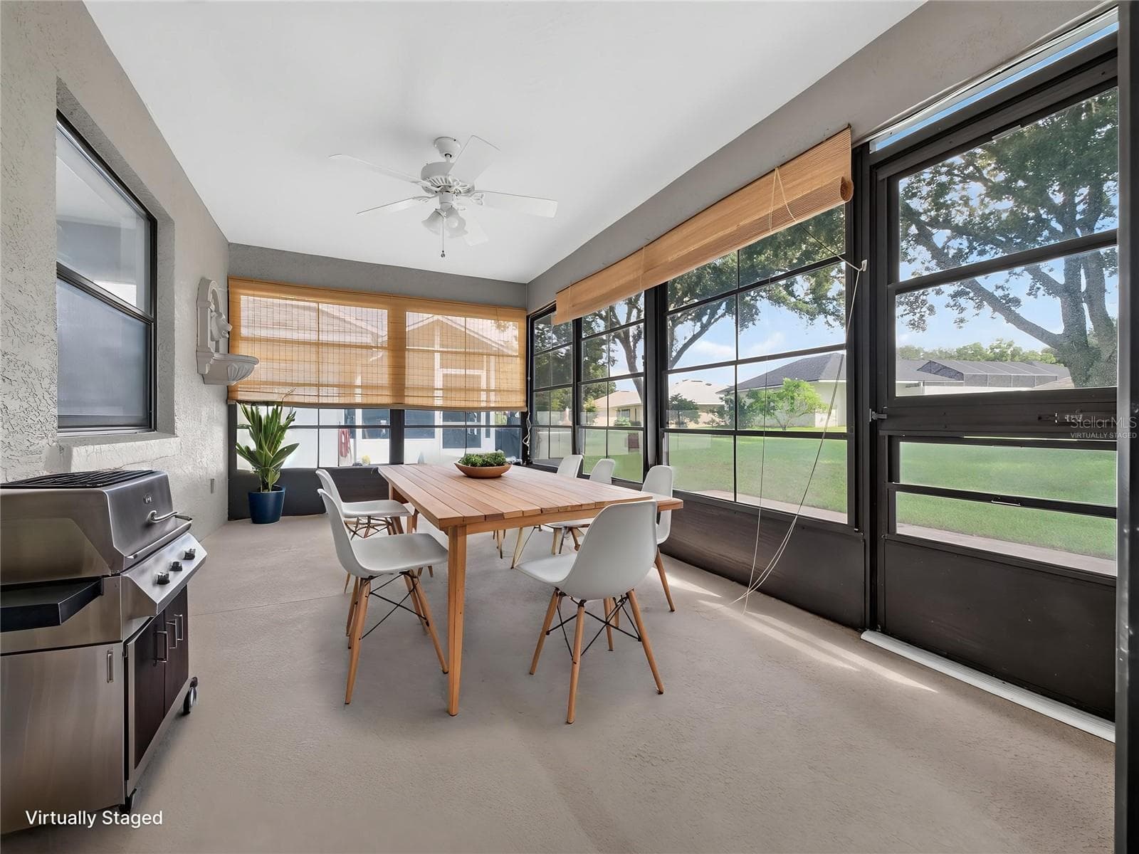 Virtually Staged Enclosed Back Porch - 21506 QUEEN ANNE CT, LEESBURG
