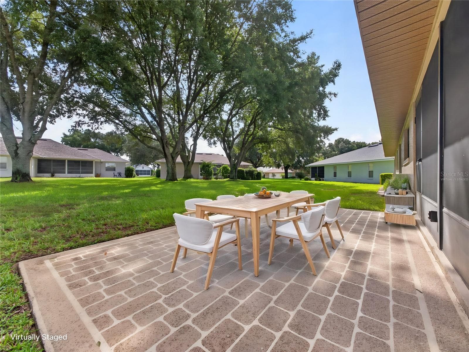 Virtually Staged Back Patio - 21506 QUEEN ANNE CT, LEESBURG