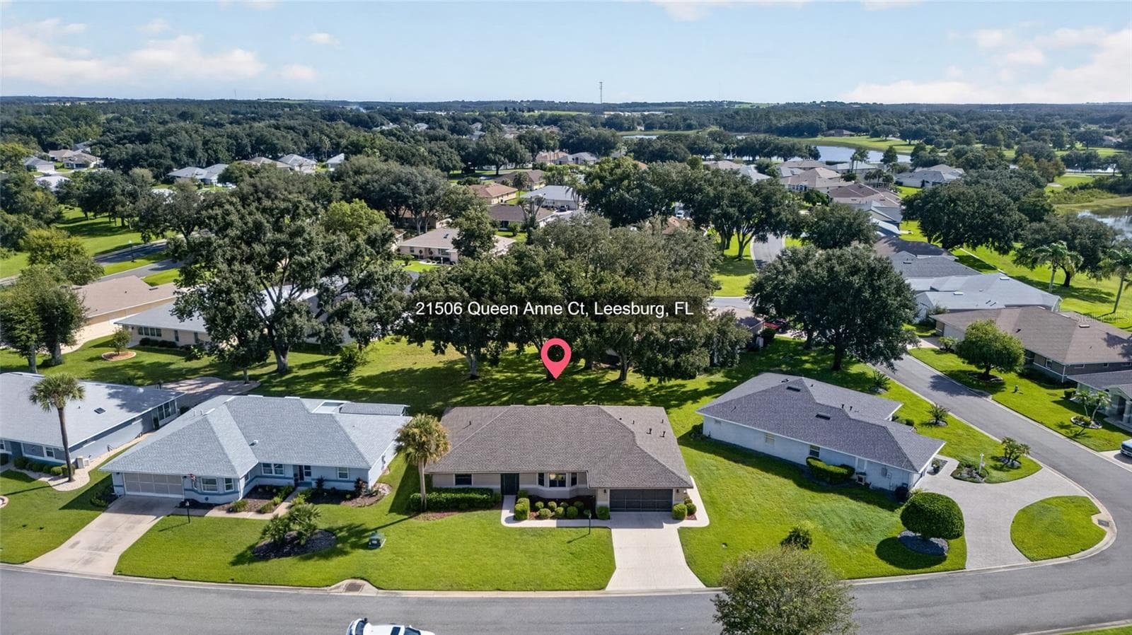 Aerial View of Community with Home Location - 21506 QUEEN ANNE CT, LEESBURG