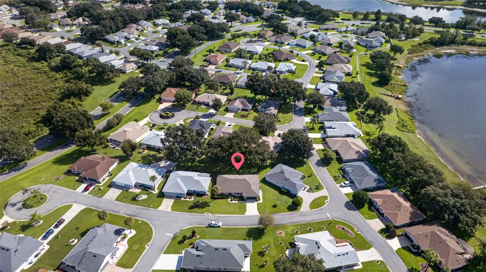 Aerial View of Community with Home Location - 21506 QUEEN ANNE CT, LEESBURG