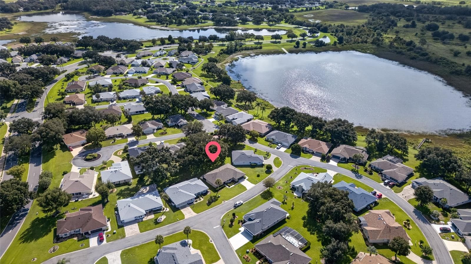 Aerial View of Community with Home Location - 21506 QUEEN ANNE CT, LEESBURG